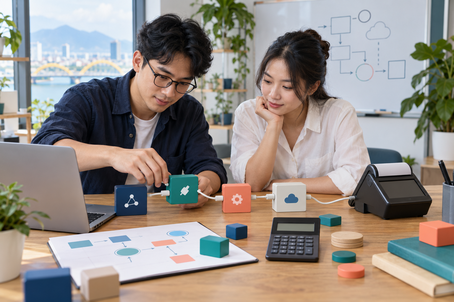 Biểu đồ cột và đường mô tả ngân sách API